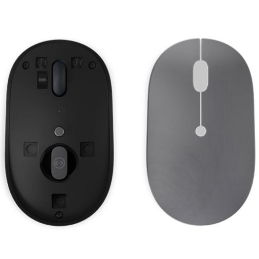 Ratón Lenovo Go Ambidextro 2400 DPI Óptico RF inalámbrico Negro Gris USB-C