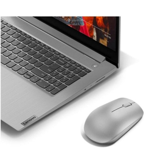 Ratón Lenovo 530 Inalámbrico Óptico Ambidextro 1200DPI Gris Platino USB Nano Receptor