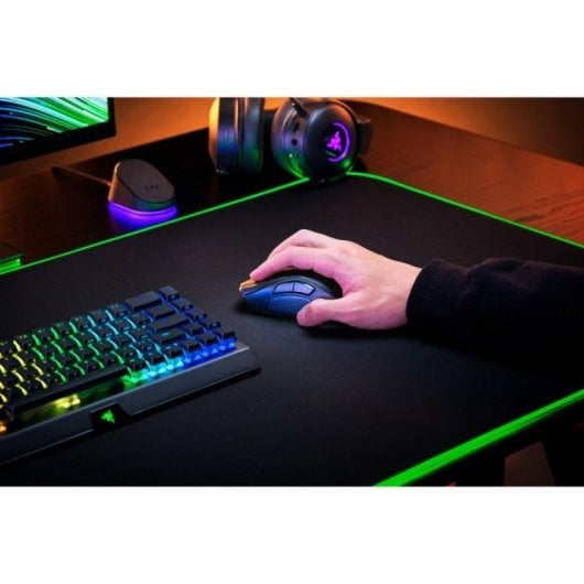 Ratón Razer Naga V2 Pro 30000 DPI inalámbrico RF/Bluetooth/USB-C 20 botones RGB Negro