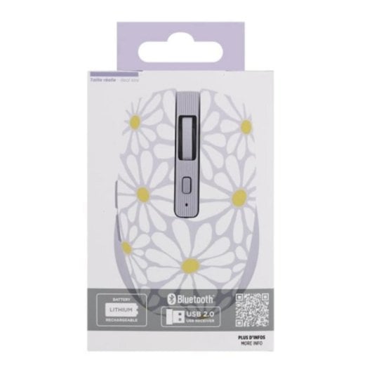 Rato T'nB MWXFLOWER Bluetooth + USB Type-A 1600 DPI Multicolor Direito