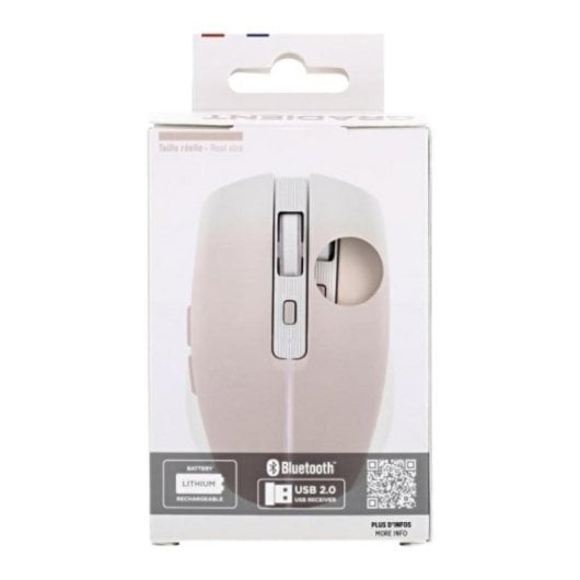 Ratón T'nB MWGRADIENTPK Bluetooth + USB Type-C 1600 DPI 6 Botones Rosa Blanco
