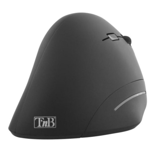 Ratón vertical T'nB MWERGOVBT Bluetooth + USB Type-A 1600 DPI 6 botones Negro