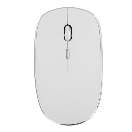 Ratón T'nB MWRUBBY1 Inalámbrico 1600 DPI Ambidextro Clic Silencioso Plata/Blanco