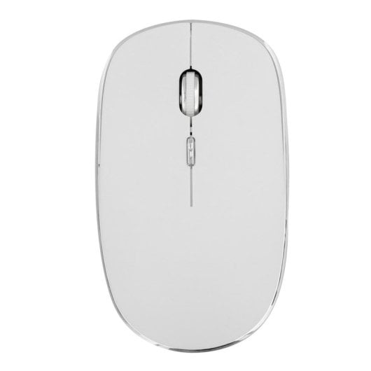 Ratón T'nB MWRUBBY1 Inalámbrico 1600 DPI Ambidextro Clic Silencioso Plata/Blanco