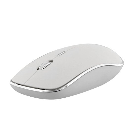 Ratón T'nB MWRUBBY1 Inalámbrico 1600 DPI Ambidextro Clic Silencioso Plata/Blanco