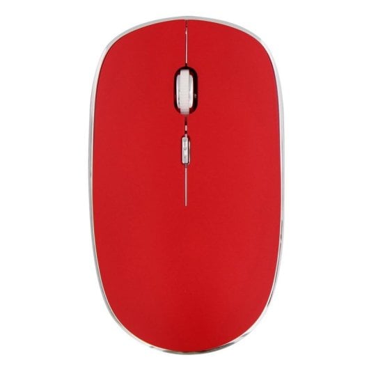 Ratón inalámbrico T'nB MWRUBBY6 Ambidextro 1600 DPI Rojo Plata clic silencioso