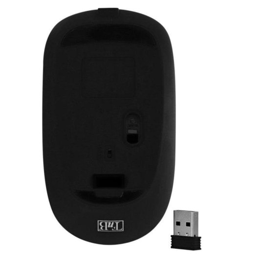 Ratón TnB RUBBY RF inalámbrico 1600 DPI Antracita Recargable Silencioso Ambidiestro