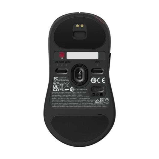 Ratón ZOWIE U2 Ambidextro RF inalámbrico 3200 DPI 70h Negro Ultraligero
