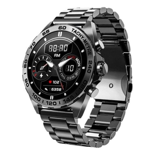 Beafon 501 Bluetooth GPS 46,3mm AMOLED Black Metal Resistência Água IP67 SpO2 Pulsómetro