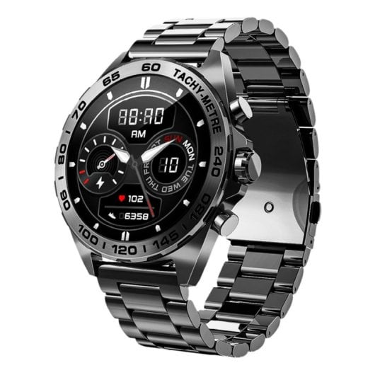 Reloj inteligente Beafon 501 AMOLED 1.43" Black Metal IP67 GPS Bluetooth batería 340mAh