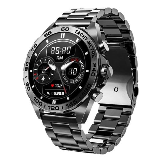 Beafon 501 Bluetooth GPS 46,3mm AMOLED Black Metal Resistência Água IP67 SpO2 Pulsómetro