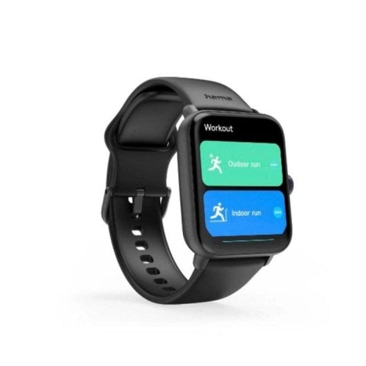 Hama 6010 GPS Bluetooth 42mm TFT Preto IP68 Pulsómetro Monitor Sono SpO2 7 dias