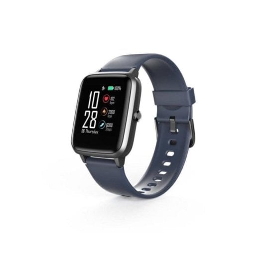 Hama Fit Watch 4900 Bluetooth 37mm LCD Noir Bleu M Étanche IP68 Suivi Cardiaque Sommeil
