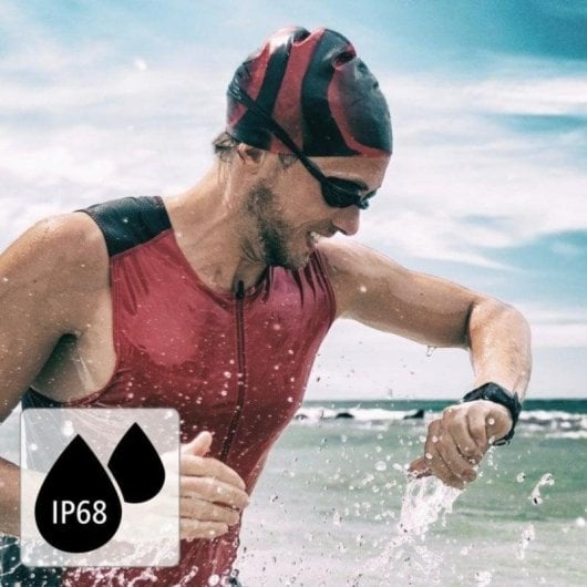 Hama Fit Watch 4900 Bluetooth 37mm LCD Noir Bleu M Étanche IP68 Suivi Cardiaque Sommeil