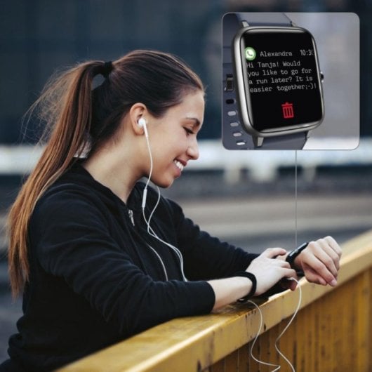 Smartwatch Hama Fit Watch 4900 Pantalla 1.3" LCD IP68 Azul 6 días batería