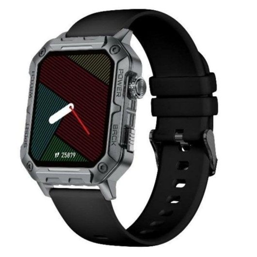 Nilox NXSWTRAILWATCH Bluetooth 1,91" Acier inoxydable Noir M SpO2 Pulsomètre Monitor Sommeil