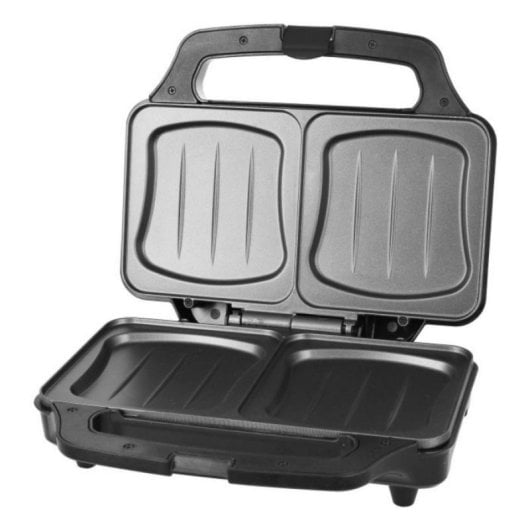 Sandwichera Emerio ST-109562.17 900W Base Antideslizante Indicador Luz Negro Plata