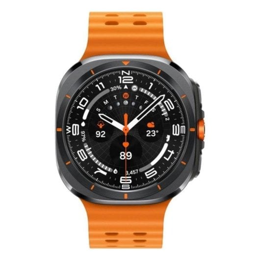 Samsung Galaxy Watch Ultra eSIM 4G GPS NFC 47mm Super AMOLED Titane Gris Orange Taille Unique IP68 10ATM