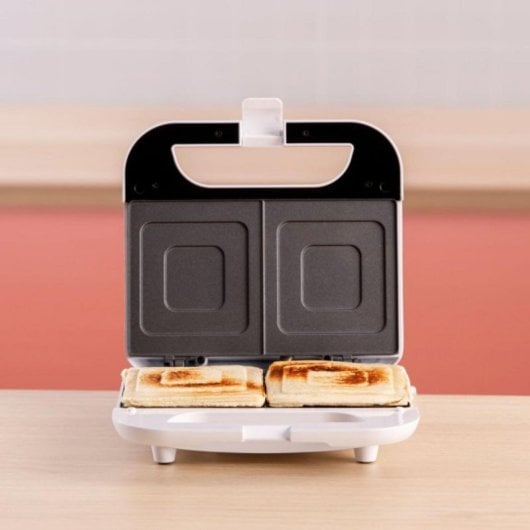 Sandwichera Solac Buon Sandwich II 750W Antiadherente Blanca 2 Sándwiches Compacta