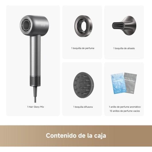 Sèche-cheveux Dreame Glory Mix 110000 RPM 55 °C 80 °C 58 dB Noir Monocrome