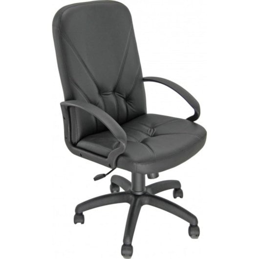 Bürostuhl UNISIT Dante P Schwarzes ergonomisches Design Kunstleder verstellbar Bürostuhl UNISIT Dante P Schwarzes ergonomisches Design Kunstleder verstellbar