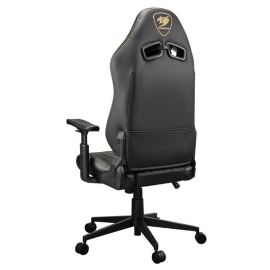 Silla Gaming Cougar Explore Royal CGR-EXP-ROB Reposabrazos 3D Cuero PVC Negro/Oro 120kg