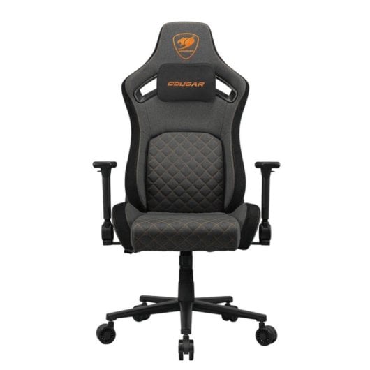 Silla gaming COUGAR CGR-DFF-GRB tela negro gris naranja respaldo ajustable reposabrazos 4D 120kg
