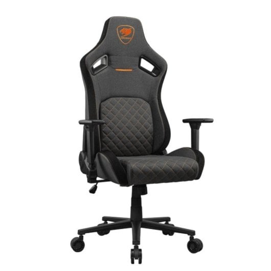 Silla gaming COUGAR CGR-DFF-GRB tela negro gris naranja respaldo ajustable reposabrazos 4D 120kg