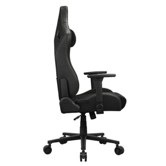 Silla gaming COUGAR CGR-DFF-GLB respaldo ajustable, reposabrazos 4D, 120kg, tela negra/oro