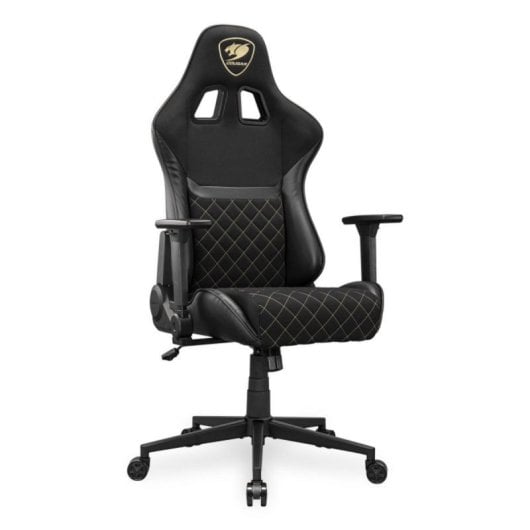 Silla gaming COUGAR Armor One V2 Gold F 120kg tela respaldo reclinable reposabrazos 4D negra oro