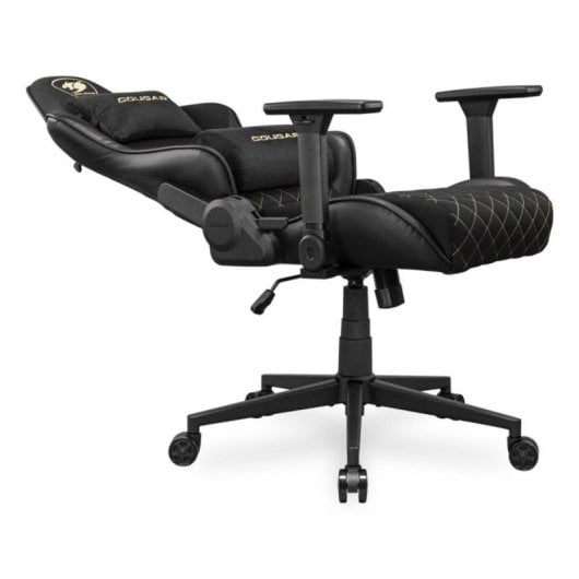 Silla gaming COUGAR Armor One V2 Gold F 120kg tela respaldo reclinable reposabrazos 4D negra oro