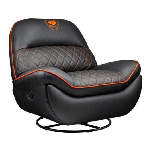 Sofá gaming COUGAR Overlord respaldo ajustable, 150 kg, imitación piel, negro