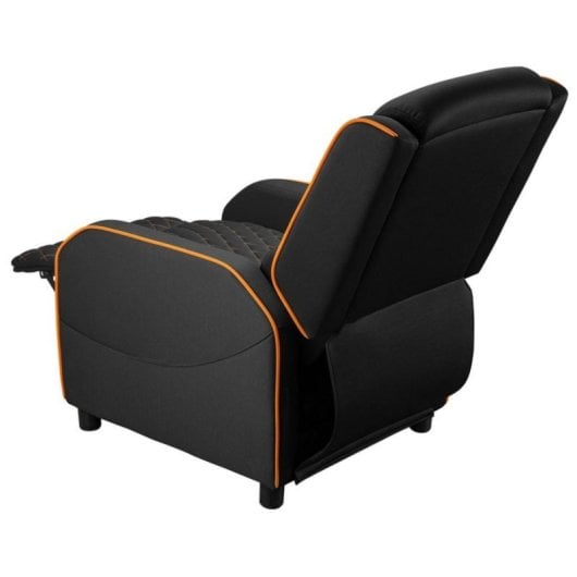 Butaca Gaming COUGAR Ranger One armazón acero, reclinable, soporte lumbar, hasta 150 kg, Negro/Naranja