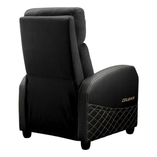 Butaca Gaming COUGAR Ranger Elite Gold 135kg Terciopelo Acero Reclinable Negro