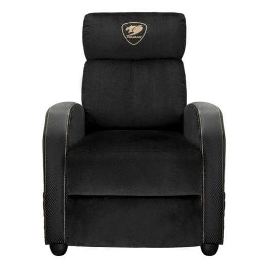 Butaca Gaming COUGAR Ranger Elite Gold 135kg Terciopelo Acero Reclinable Negro