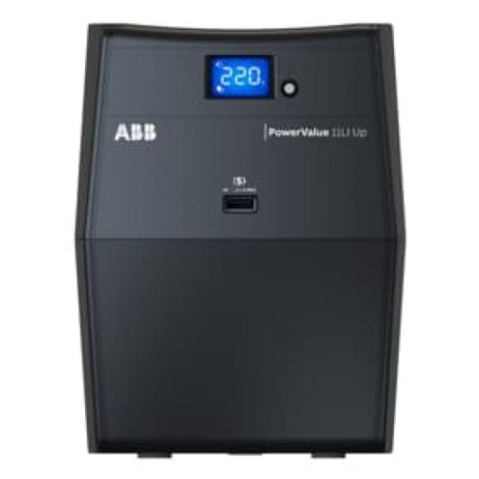 SAI ABB 4NWP100170R0001 0,6kVA 360W Línea Interactiva LCD 4xC13 USB RS-232 Negro