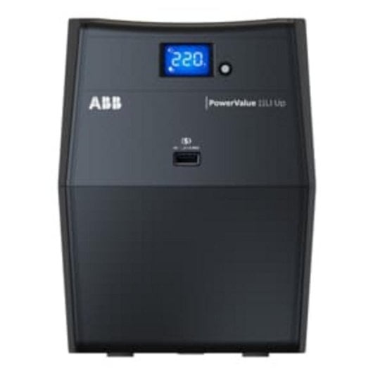 SAI ABB 4NWP100170R0001 0,6kVA 360W Línea Interactiva LCD 4xC13 USB RS-232 Negro