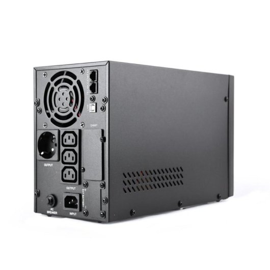 SAI Gembird EG-UPS-PS1000-01 1000VA 800W Onda Sinusoidal Pura LCD 4xC13 USB LAN Negro