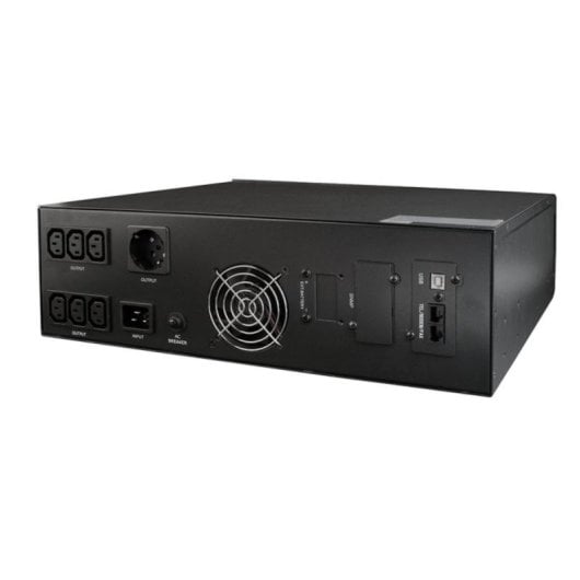 SAI Gembird EG-UPSRACK-12 2000VA 1200W Senoidal Montaje Rack LCD Metal Negro