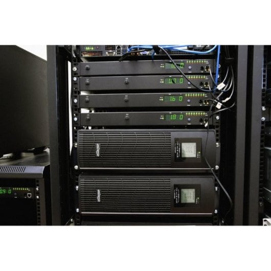 SAI Gembird EG-UPSRACK-12 2000VA 1200W Senoidal Montaje Rack LCD Metal Negro