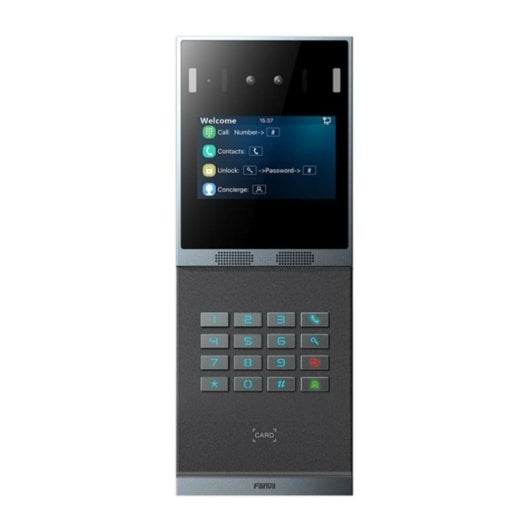 Videoportero Fanvil i66 2MP 16 Botones IR Audio PoE IP66/IK07 Gris/Negro