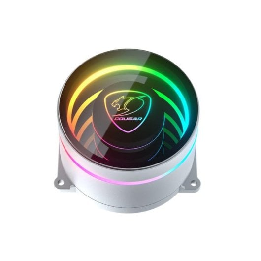 Refrigeración Líquida COUGAR Poseidon Elite ARGB 240 Blanco 2x120mm Compatible Intel/AMD ARGB Espejo Infinito