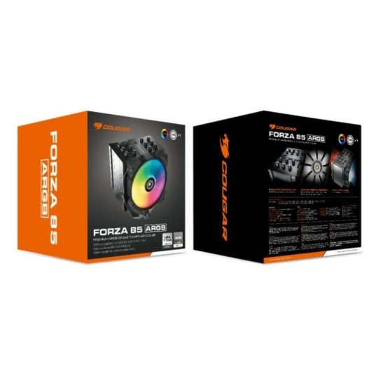 Cougar Forza 85 RGB Cooler de CPU 1x120mm 6 Heatpipes Cobre Preto