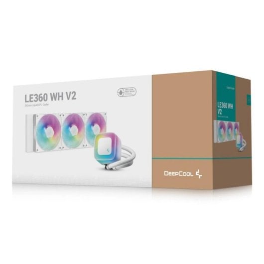 Refrigeración líquida DeepCool LE360 WH V2 3x12cm PWM RGB Blanca Intel/AMD