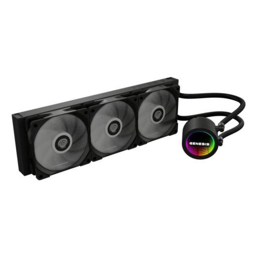 Kühlkit Genesis NLG-2321 Flüssigkeitskühlung Schwarz 3 Lüfter RGBKühlkit Genesis NLG-2321 Flüssigkeitskühlung Schwarz 3 Lüfter RGB