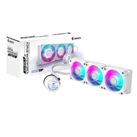 Refrigeração Líquida Gigabyte AORUS WATERFORCE II 360 3 Ventoinhas ARGB Branco