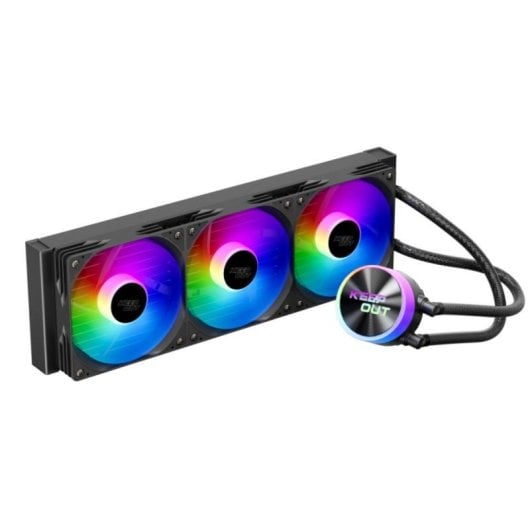 Refrigerador líquido KeepOut XWC-360 3x12cm ARGB Negro Compatible Intel/AMD