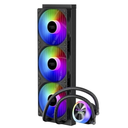 Refrigerador líquido KeepOut XWC-360 3x12cm ARGB Negro Compatible Intel/AMD