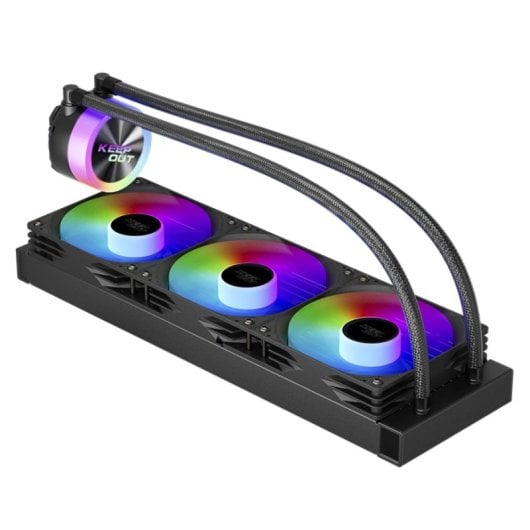 Refrigerador líquido KeepOut XWC-360 3x12cm ARGB Negro Compatible Intel/AMD