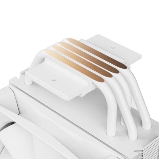 Refrigerador de CPU NZXT T120 RGB Blanco 120mm 1800 RPM PWM Multi LED 4 Heatpipes